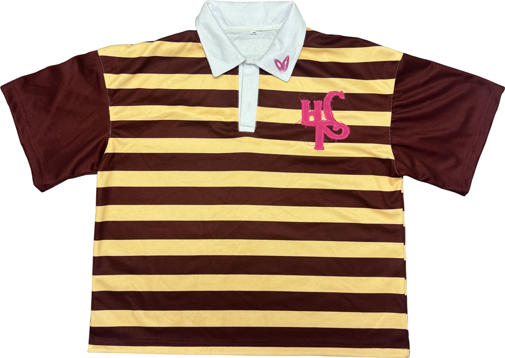 Denim Polo - Red