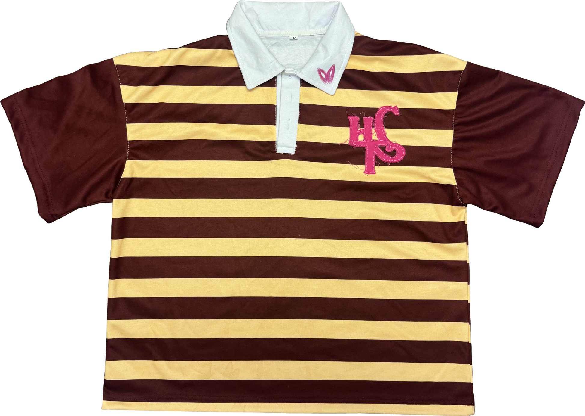 Denim Polo - Red