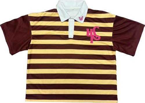 Denim Polo - Red